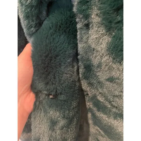 NWT Apparis Marie Faux Fur Coat – Emerald Green – Size Small - Picture 3 of 4